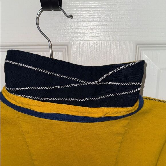 Nautica Men's Yellow blue  Striped Shirt - Picture 13 of 13